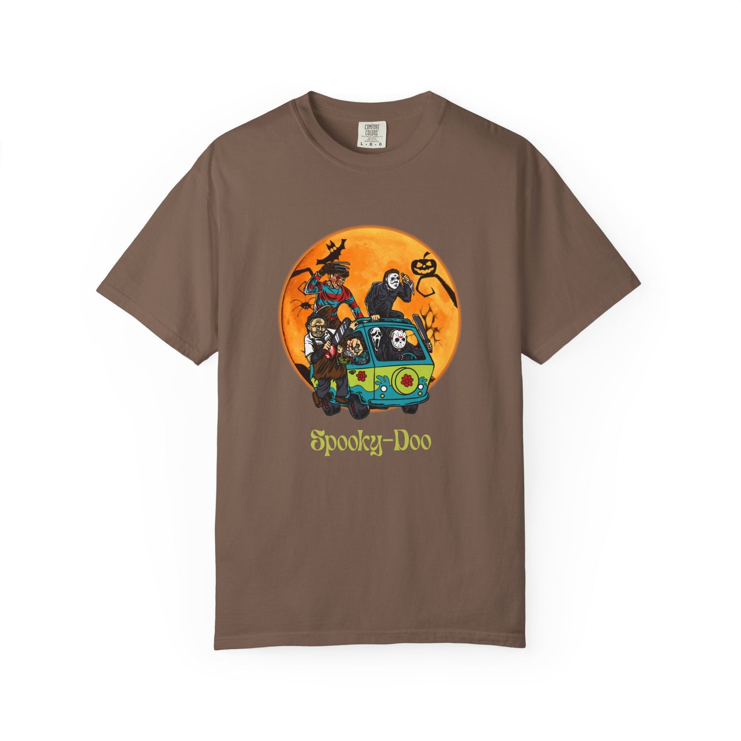 Spooky-Doo, Horror Characters, Unisex T-shirt for Halloween, Cozy Graphic Tee, Perfect for Costume Parties, Halloween Celebration, Gift for Fans