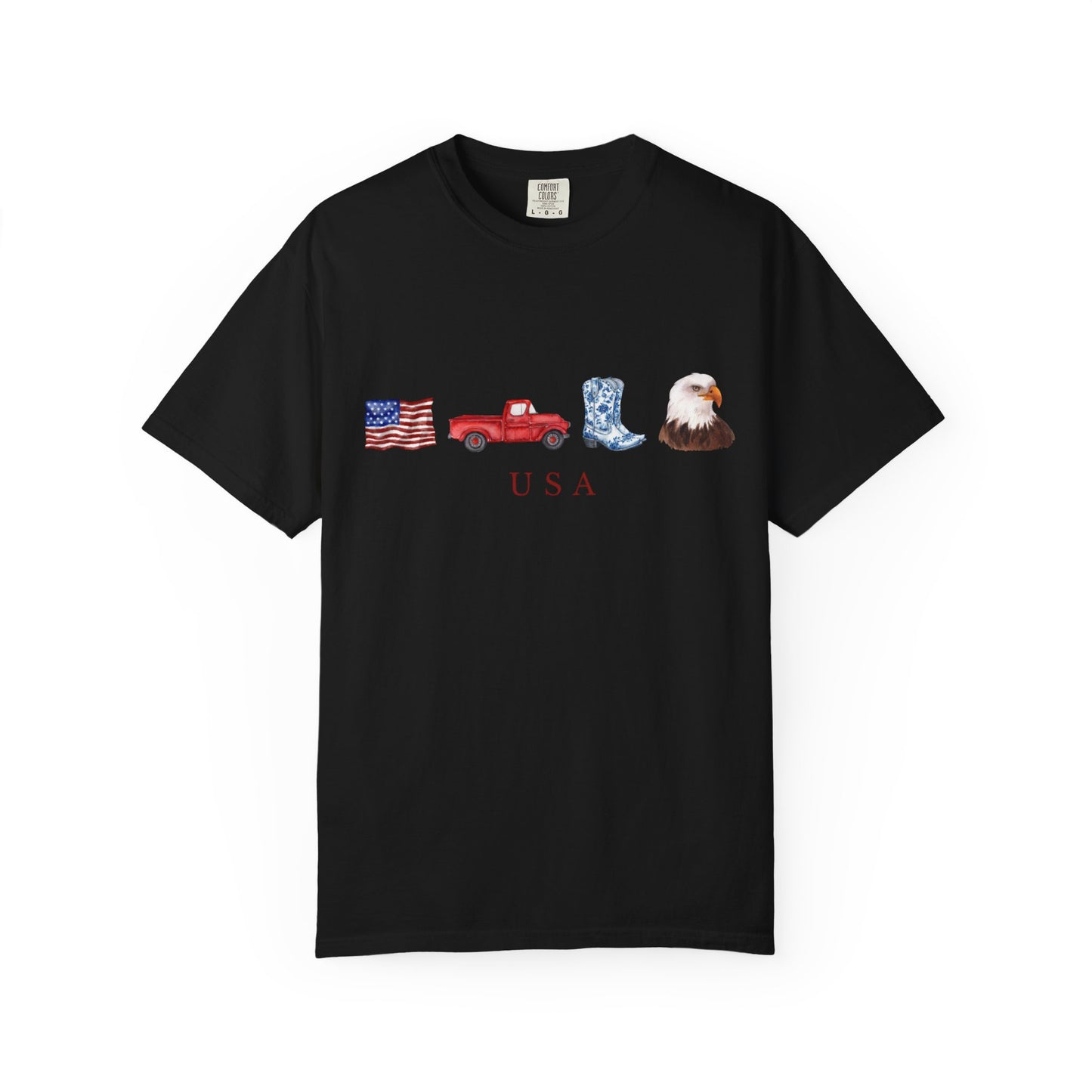 T-Shirt USA Truck Boots Eagle