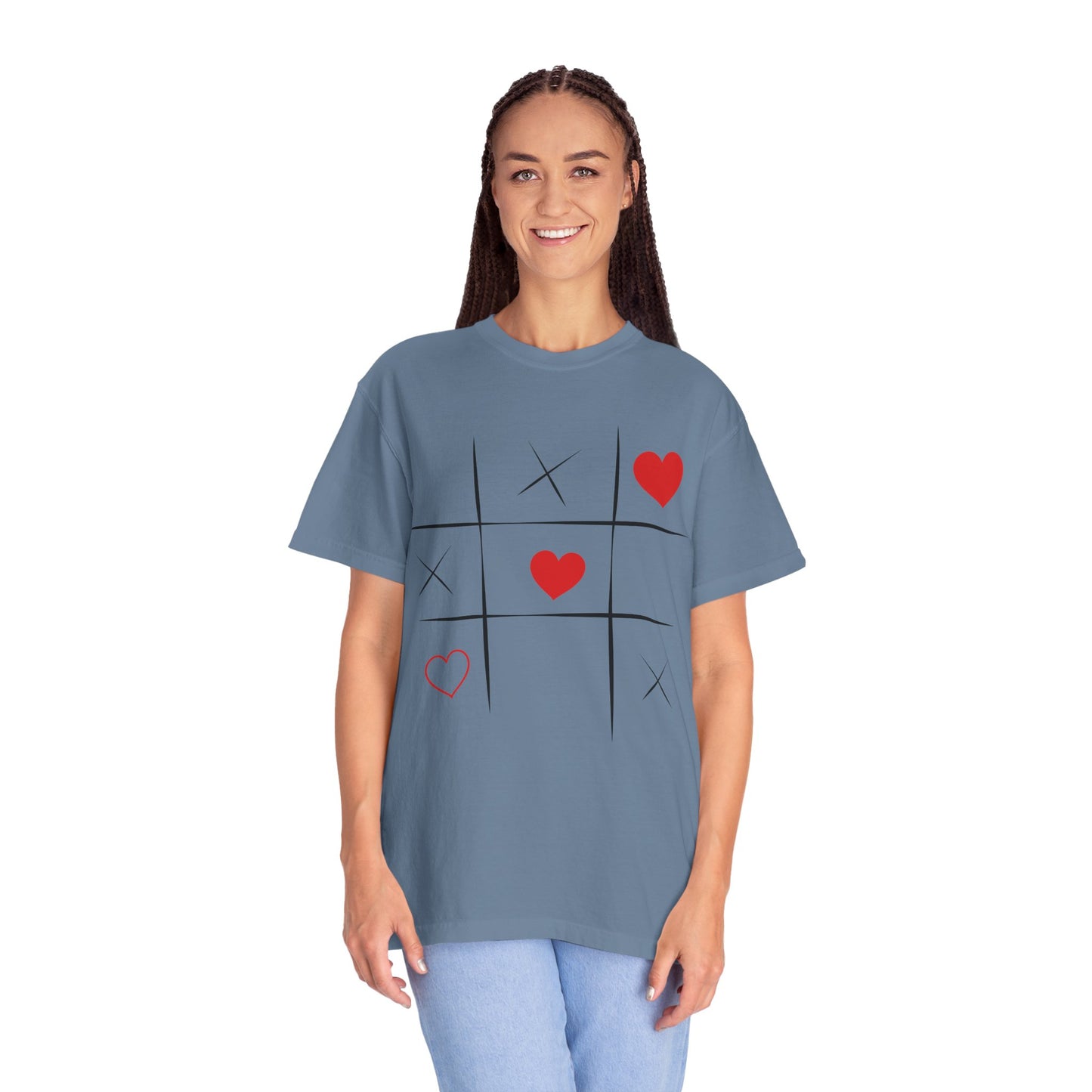 Love Game Tic Tac Toe Hearts T-Shirt