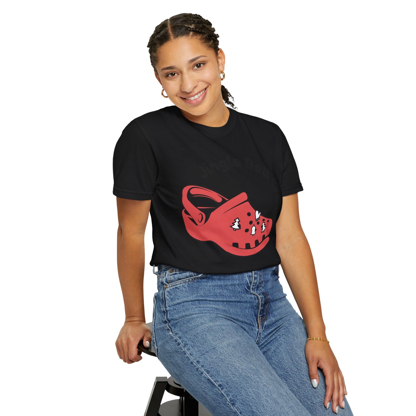 Jingle Bell Croc T-Shirt - Fun Holiday Graphic Tee
