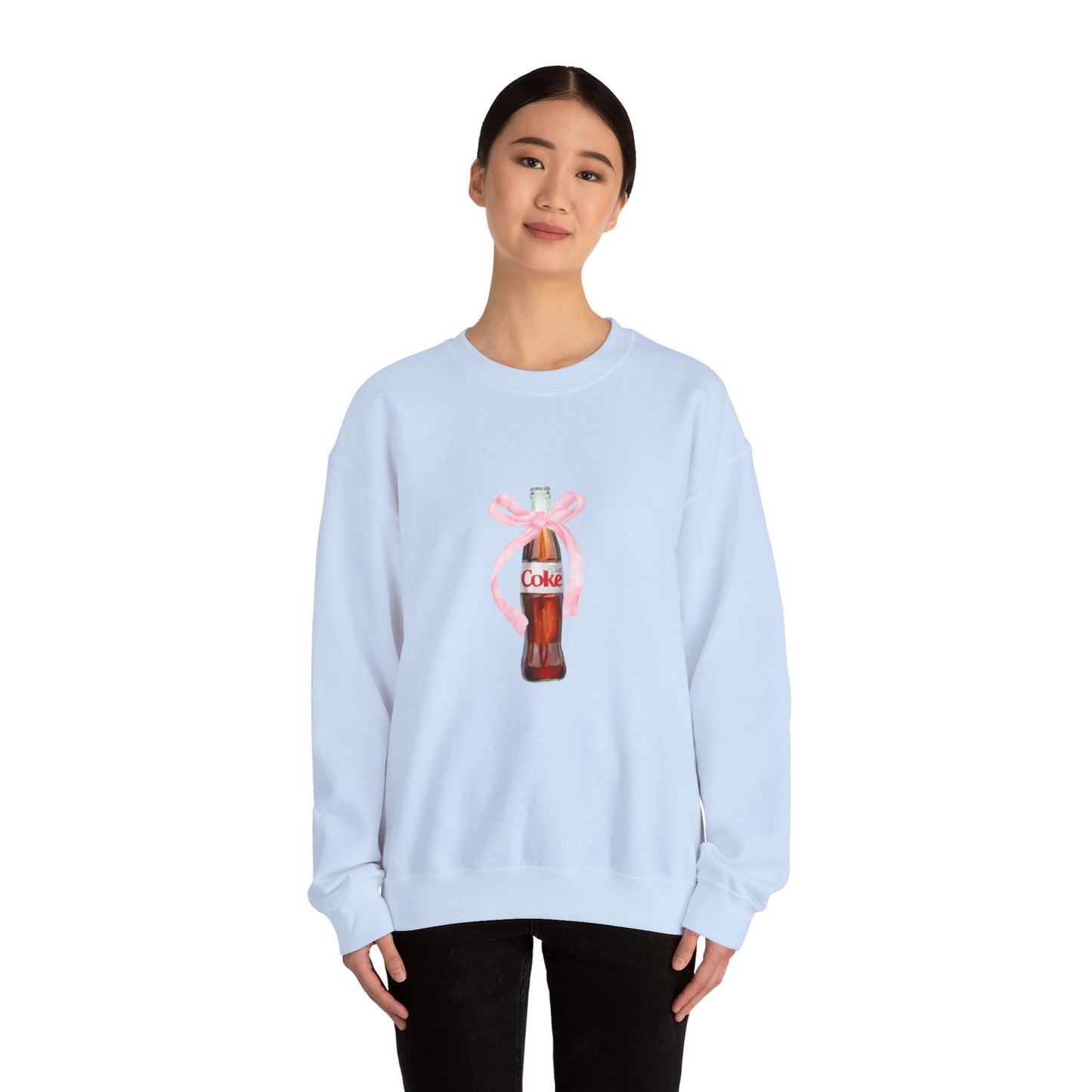 Diet Coke Ribbon Unisex Crewneck Sweatshirt - Cozy Vintage Soda Style