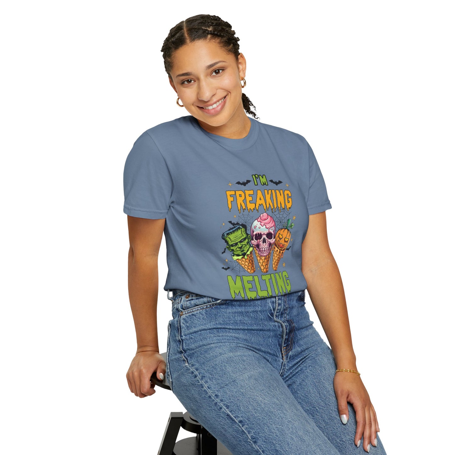 Halloween Ice Cream T-Shirt | I'm Freaking Melting | Fun Graphic Tee, Spooky Apparel, Unisex Shirt, Fall Fashion, Trick-or-Treat Shirt, Party Outfit