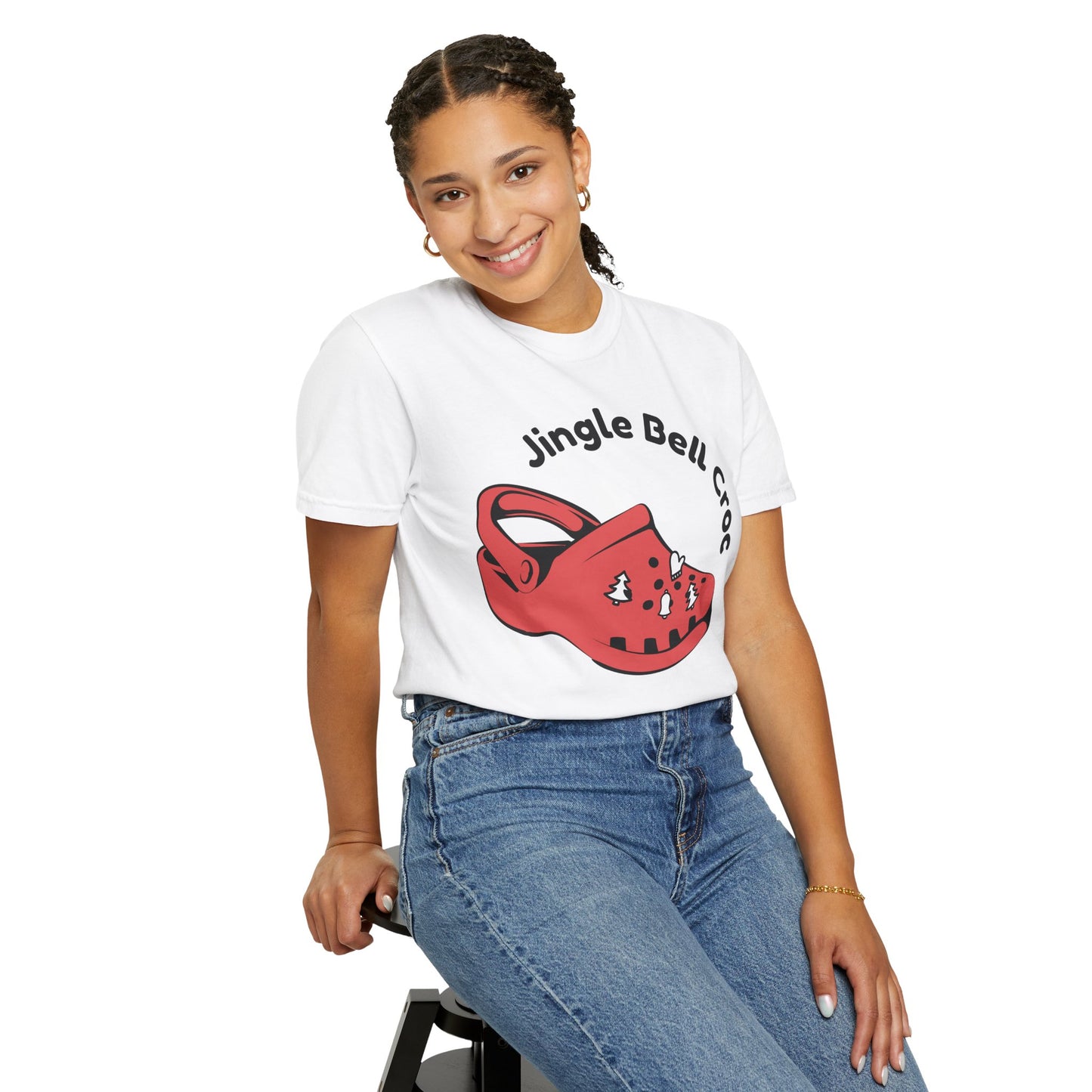 Jingle Bell Croc T-Shirt - Fun Holiday Graphic Tee