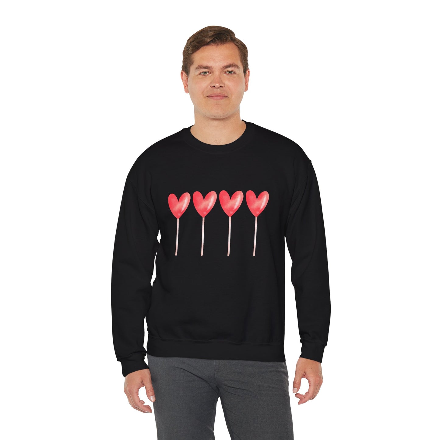 Love Hearts Crewneck Sweatshirt - Unisex Heavy Blend™
