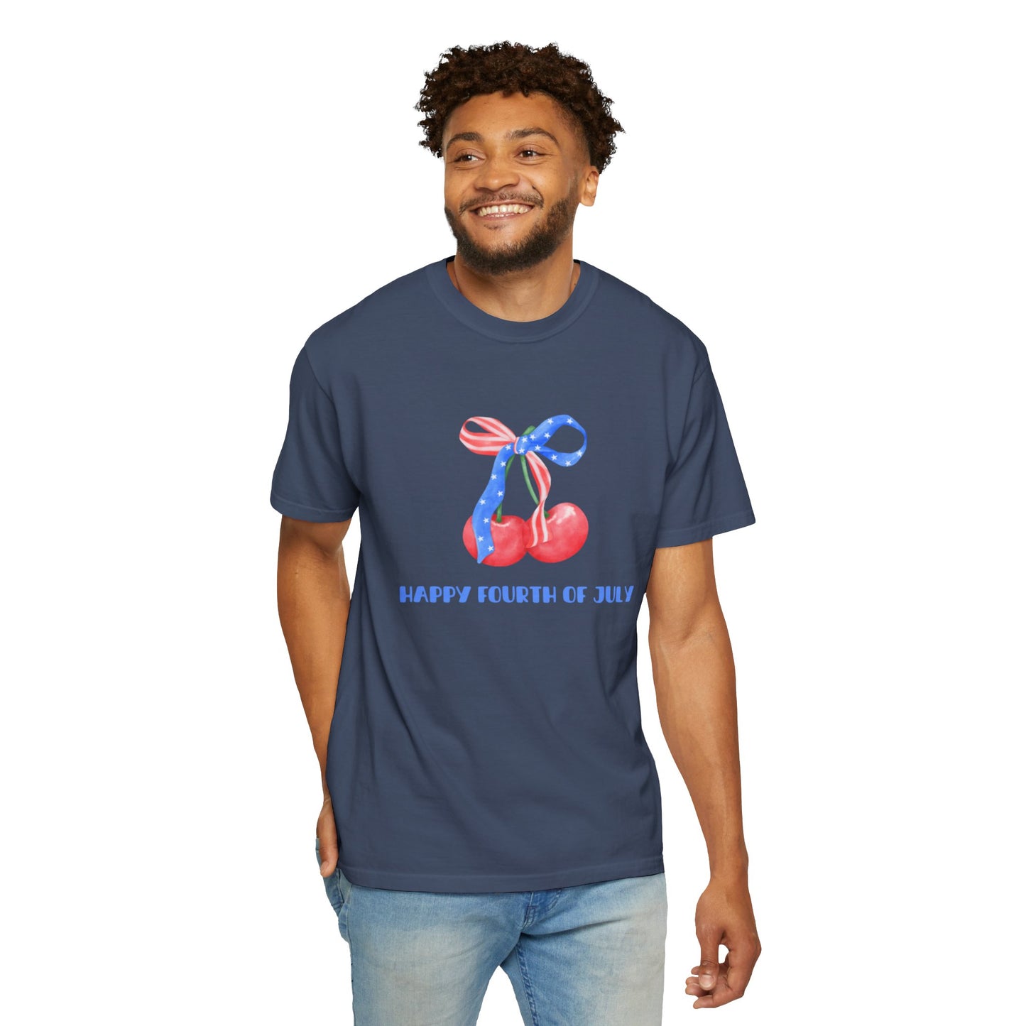 Happy Fourth of July Cherries Unisex Tee