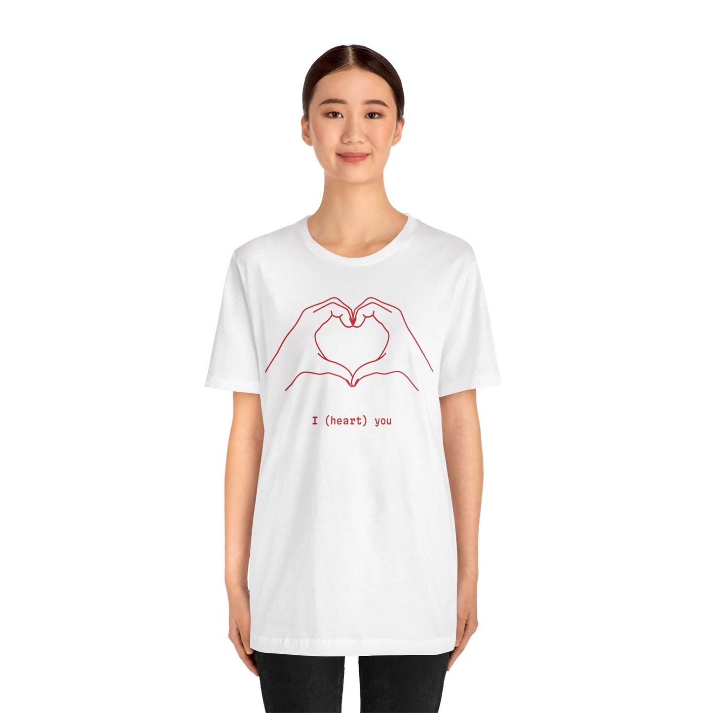 I (Heart) You Unisex Jersey Tee - Perfect Love Gift for Any Occasion