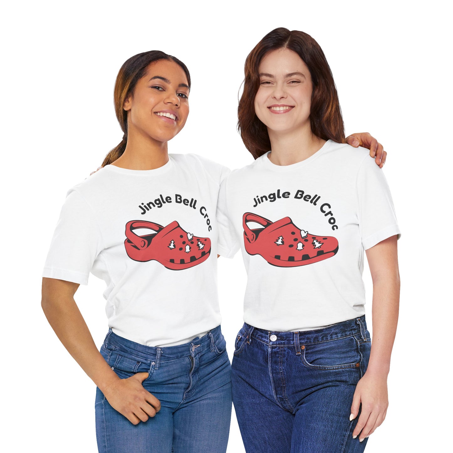 Jingle Bell Croc T-Shirt - Fun Holiday Graphic Tee