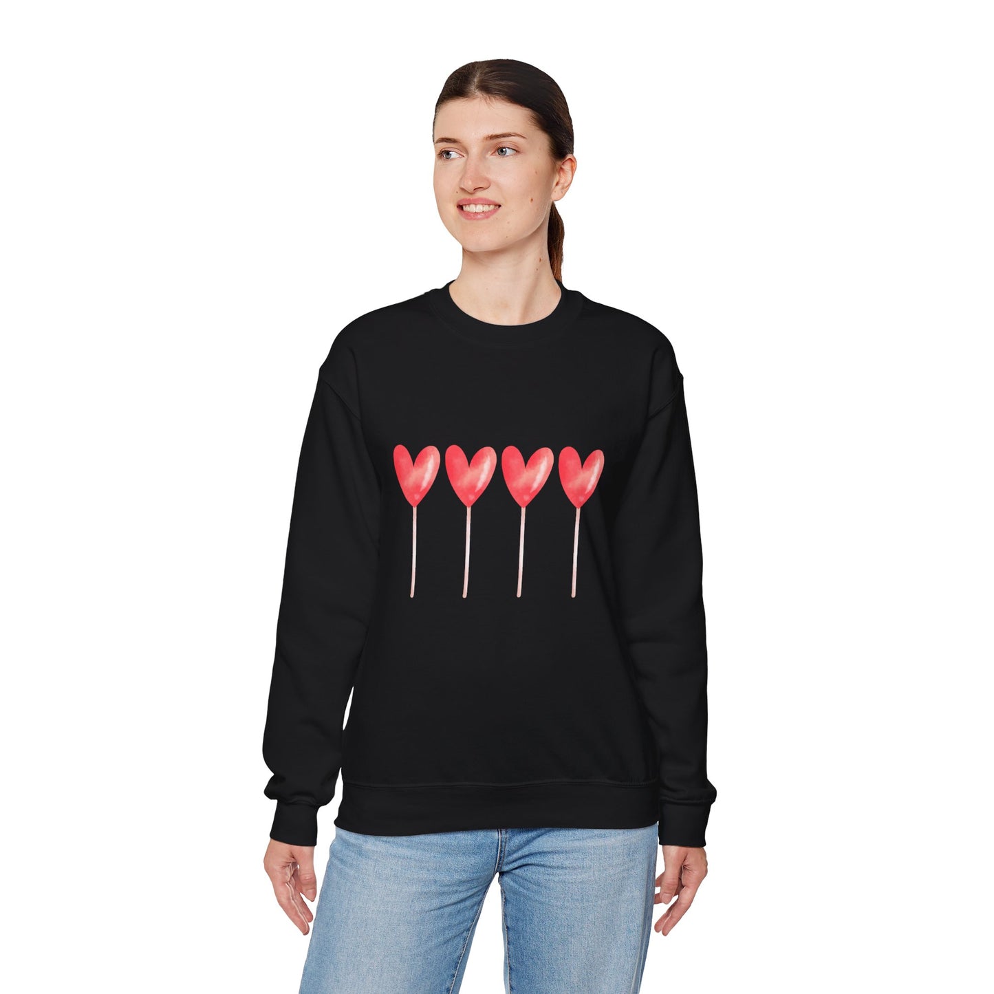 Love Hearts Crewneck Sweatshirt - Unisex Heavy Blend™