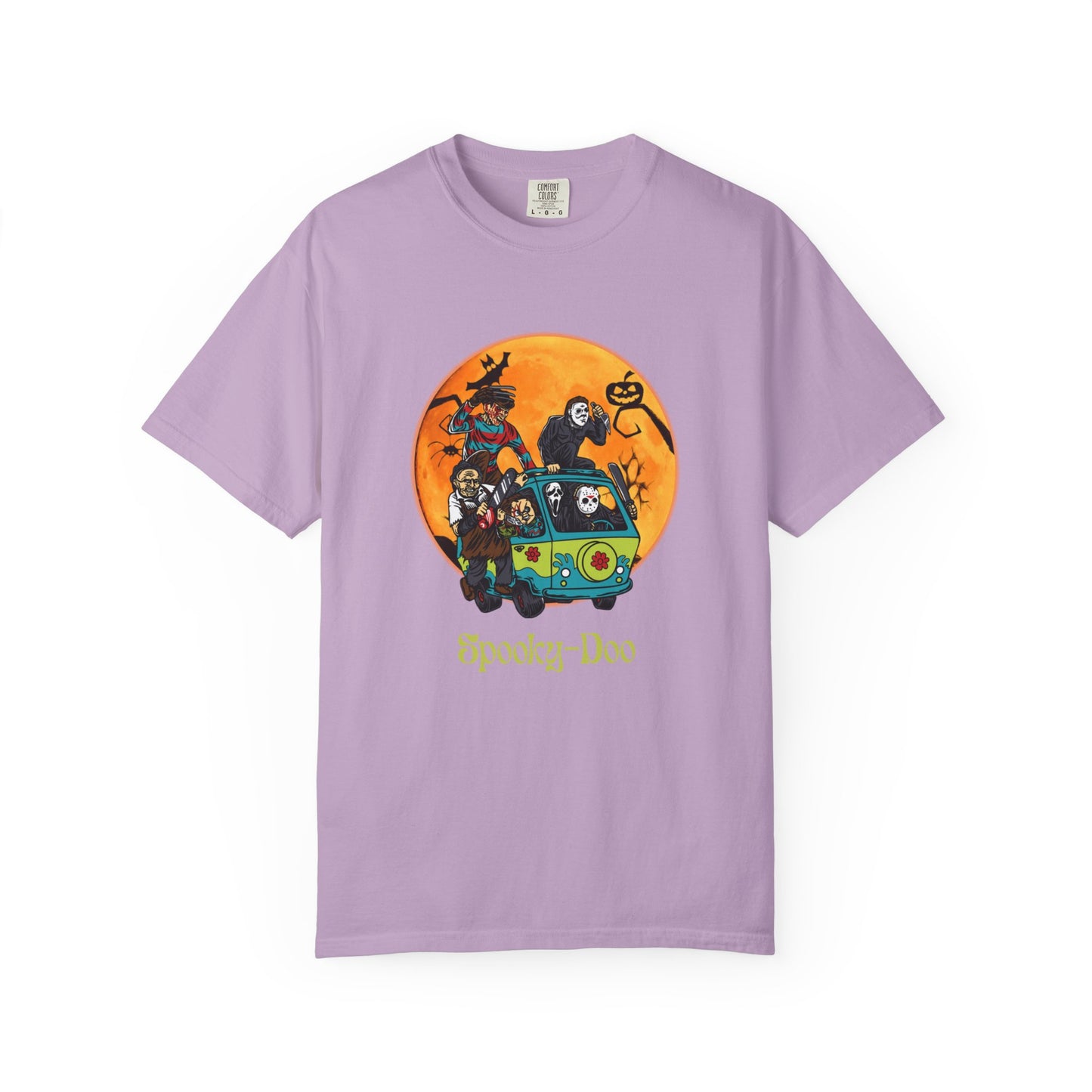 Spooky-Doo, Horror Characters, Unisex T-shirt for Halloween, Cozy Graphic Tee, Perfect for Costume Parties, Halloween Celebration, Gift for Fans
