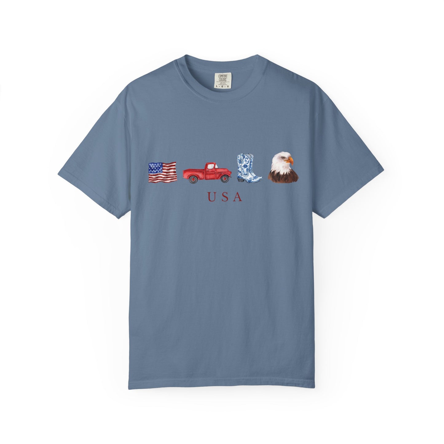 T-Shirt USA Truck Boots Eagle