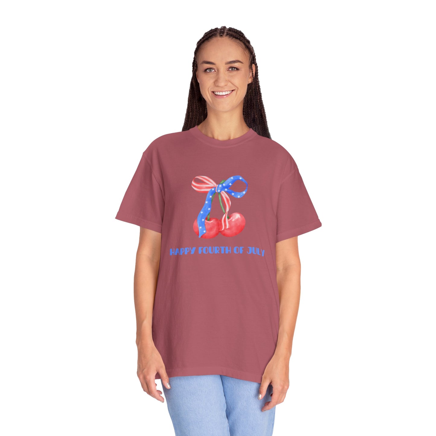 Happy Fourth of July Cherries Unisex Tee