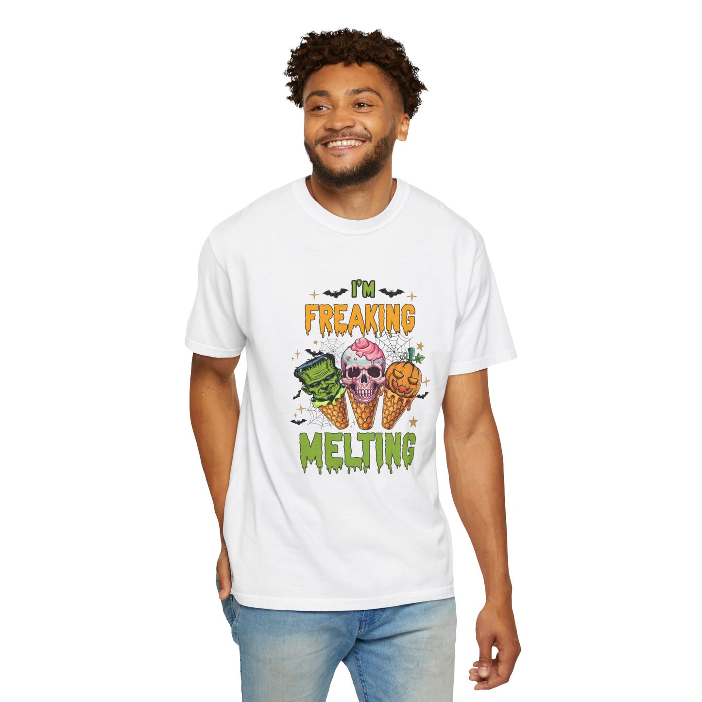 Halloween Ice Cream T-Shirt | I'm Freaking Melting | Fun Graphic Tee, Spooky Apparel, Unisex Shirt, Fall Fashion, Trick-or-Treat Shirt, Party Outfit