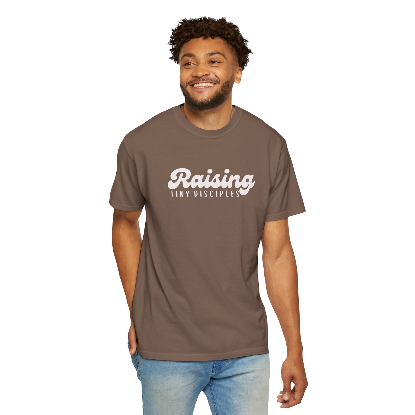 Unisex Inspirational T-Shirt for Parents, Raising Tiny Disciples Tee, Family Gathering Wear, Gift for Moms & Dads, Casual Outfit, Baby [...]