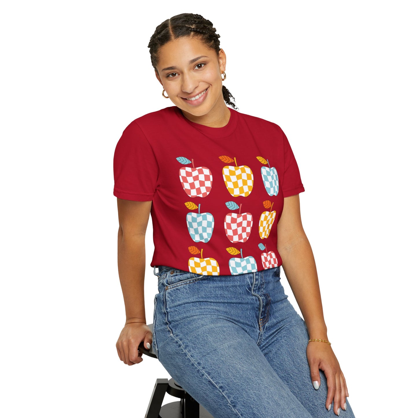 Teacher Funky Colorful Apples T-Shirt
