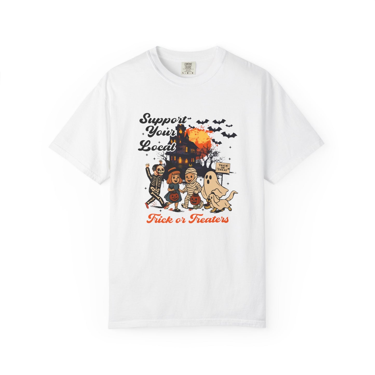 Support Your Local Trick or Treaters T-shirt | Fun Fall Apparel, Halloween Shirt, Unisex Tee, Gift for Halloween Lovers, Cozy Festival Wear