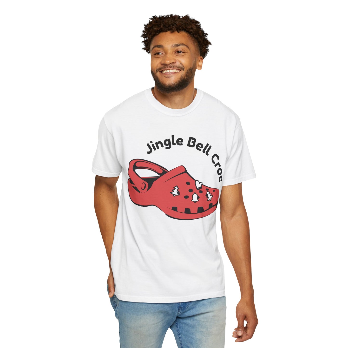Jingle Bell Croc T-Shirt - Fun Holiday Graphic Tee