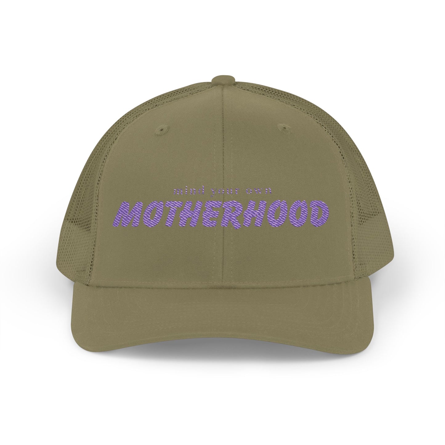 Mind Your Own Motherhood Snapback Trucker Cap - Fun Gift for Moms, Adjustable Hat, Casual Style, Unique Trendy Accessories