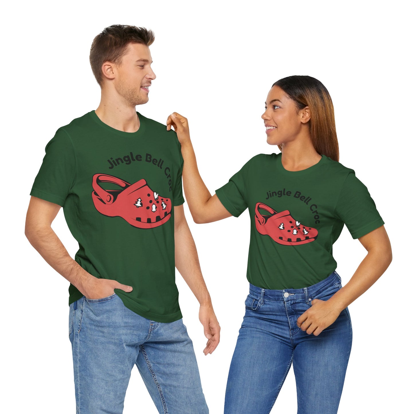 Jingle Bell Croc T-Shirt - Fun Holiday Graphic Tee