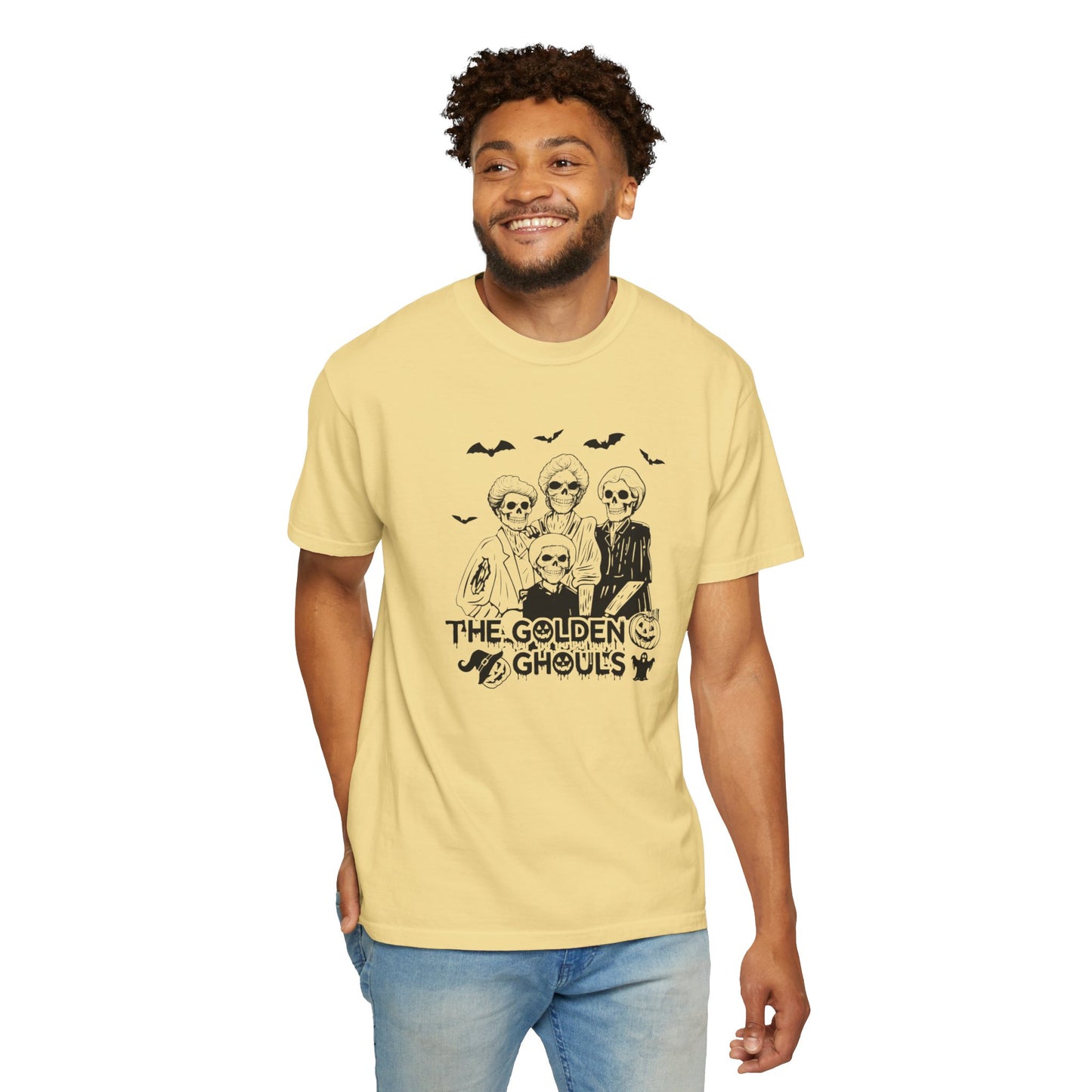 Halloween Graphic Tee, The Golden Ghouls Shirt, Spooky Unisex T-shirt, Fall Fashion, Halloween Costume Top