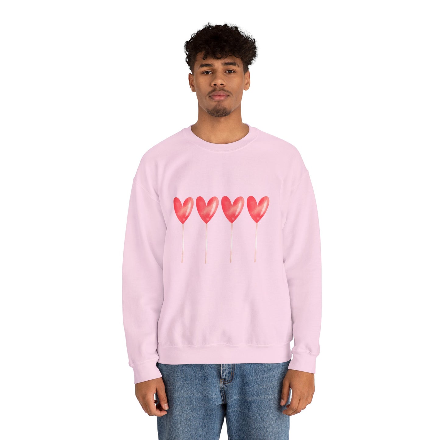 Love Hearts Crewneck Sweatshirt - Unisex Heavy Blend™