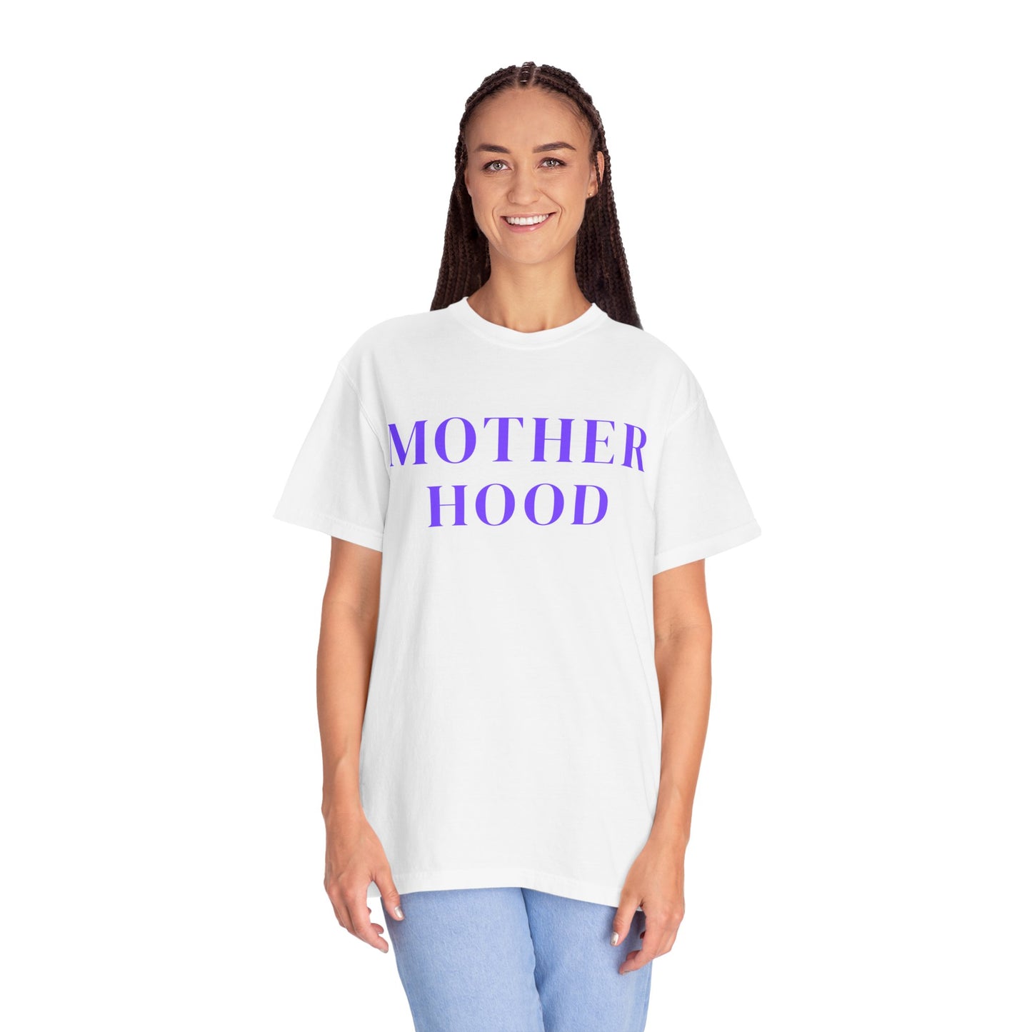 Motherhood Unisex Garment-Dyed T-Shirt, Perfect for Moms, Mother's Day Gift, Casual Wear, Baby Shower, Family Gathering