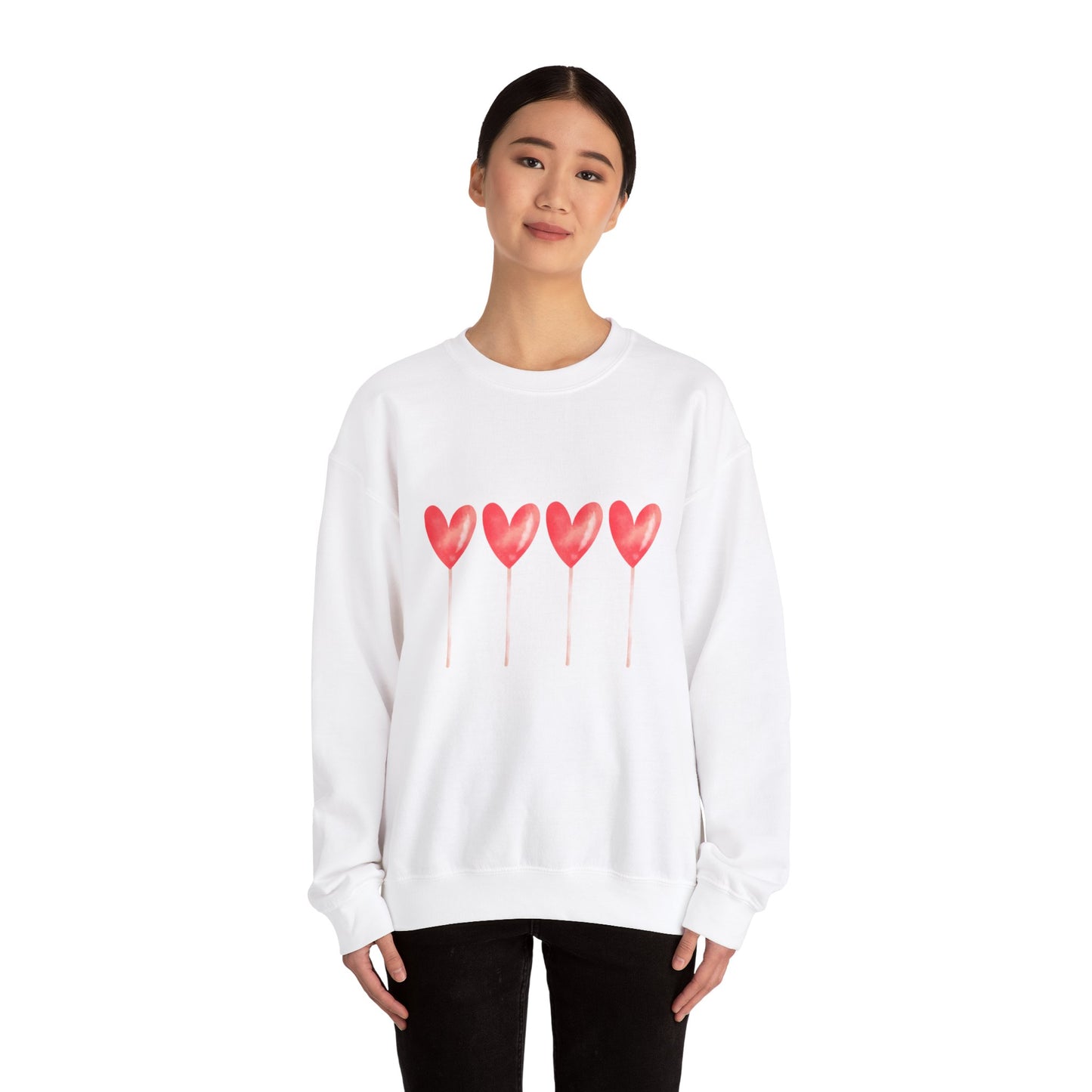 Love Hearts Crewneck Sweatshirt - Unisex Heavy Blend™