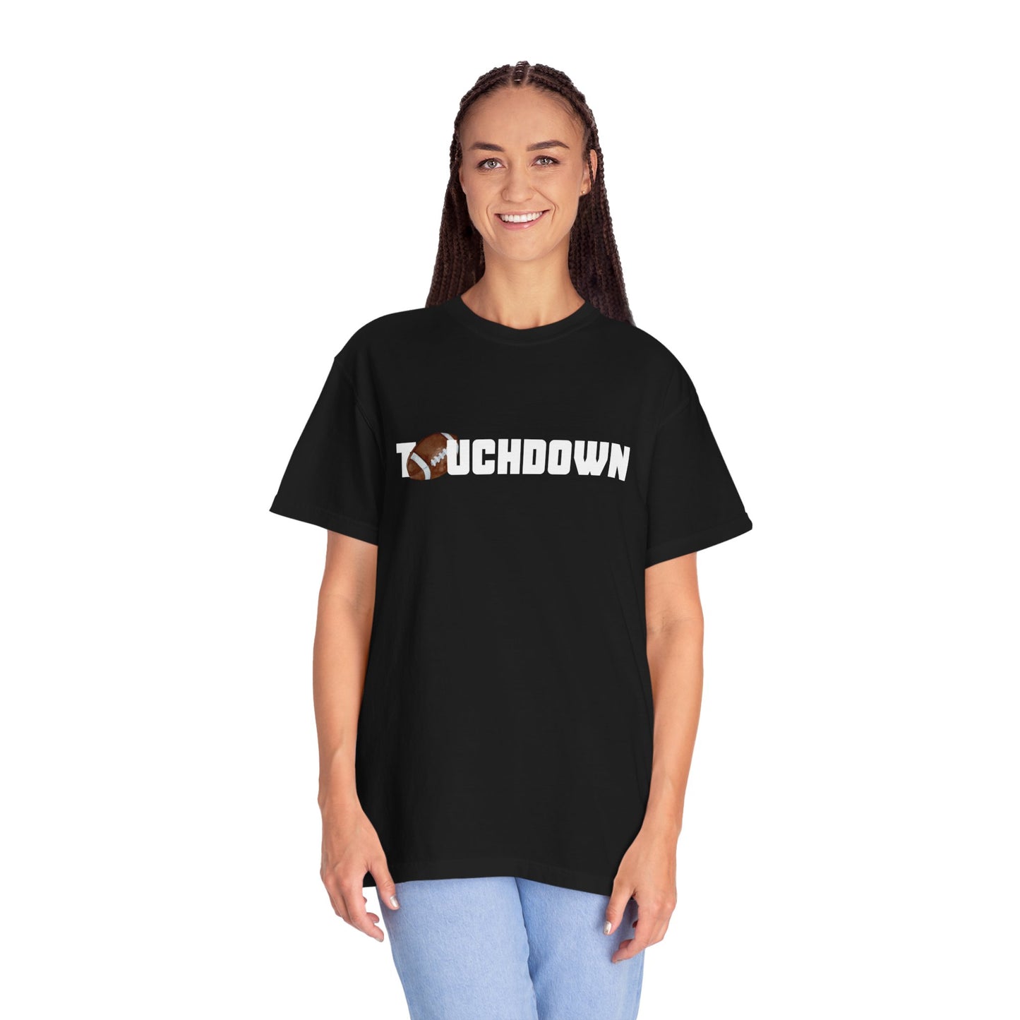 Touchdown Unisex Garment-Dyed T-shirt - Perfect for Game Day, Gifts, Sports Events, Casual Wear, and Football Lovers