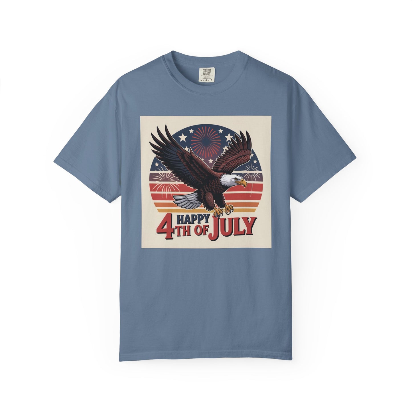Patriotic Eagle Tee - Perfect for Independence Day, Fourth of July Celebrations, Summer Casual Wear, Unisex, Vintage Style, Gift Idea