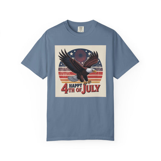 Patriotic Eagle Tee - Perfect for Independence Day, Fourth of July Celebrations, Summer Casual Wear, Unisex, Vintage Style, Gift Idea