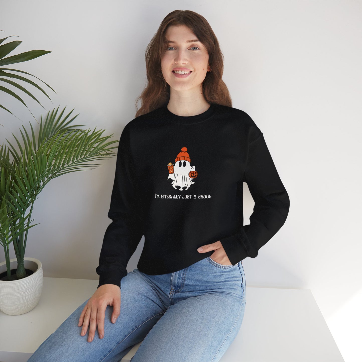 I'm Literally Just a Ghoul - Coffee - Sweatshirt