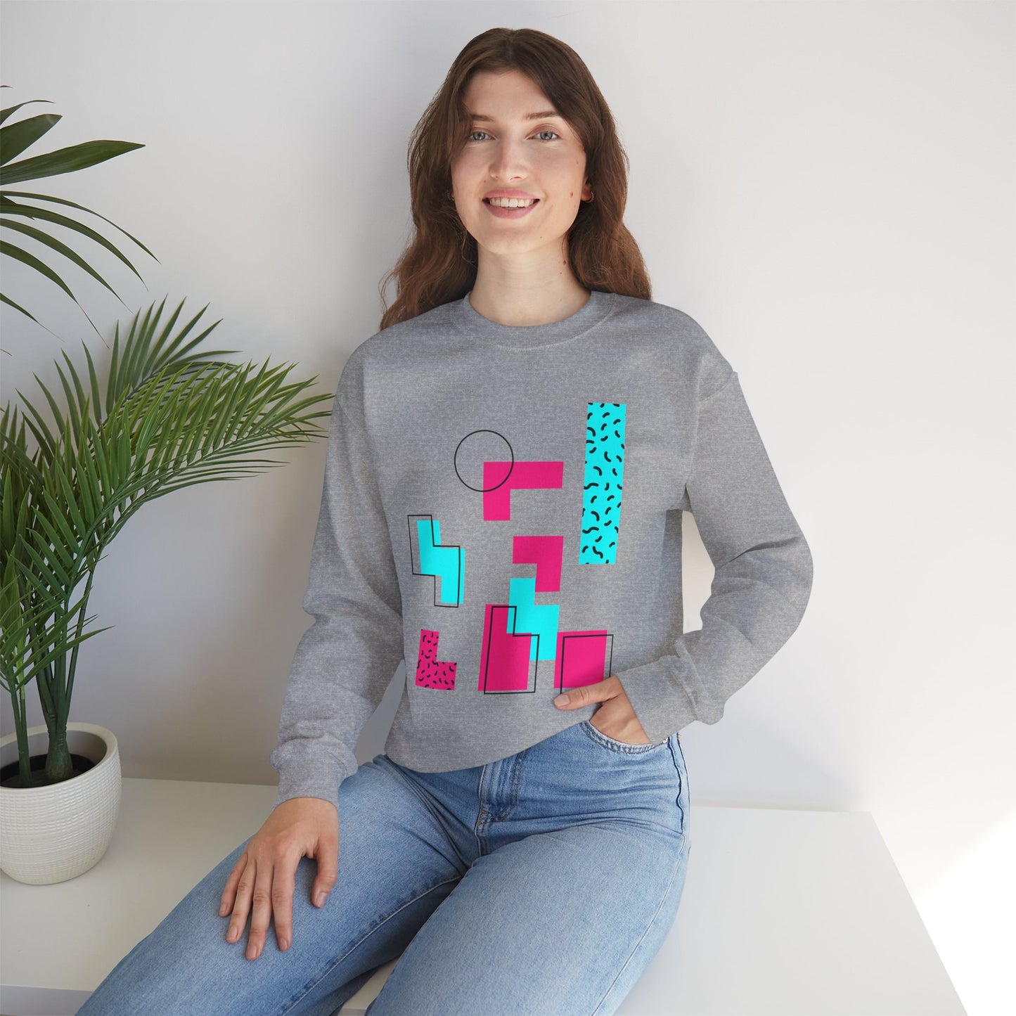 Geometric Pop Art Sweatshirt - Unisex Heavy Blend™