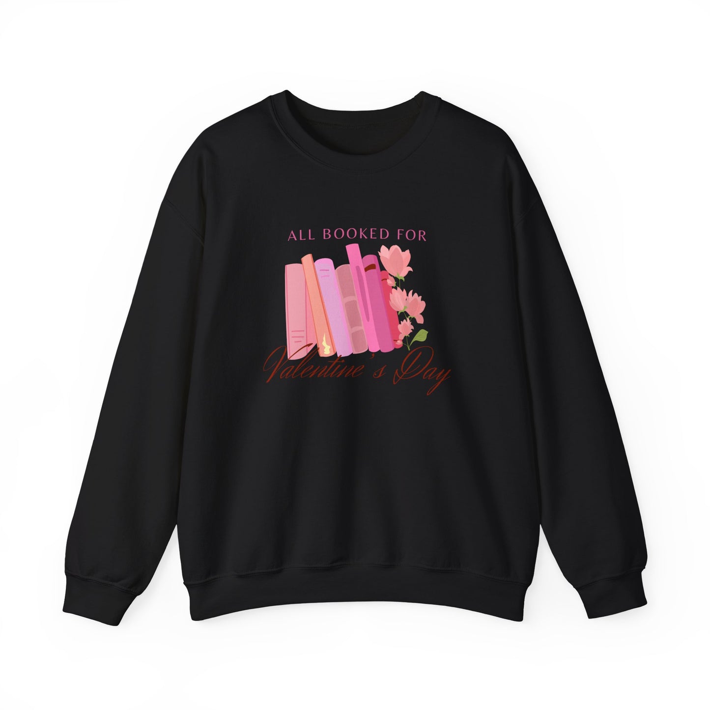 Valentine's Day Book Lover Crewneck Sweatshirt - All Booked
