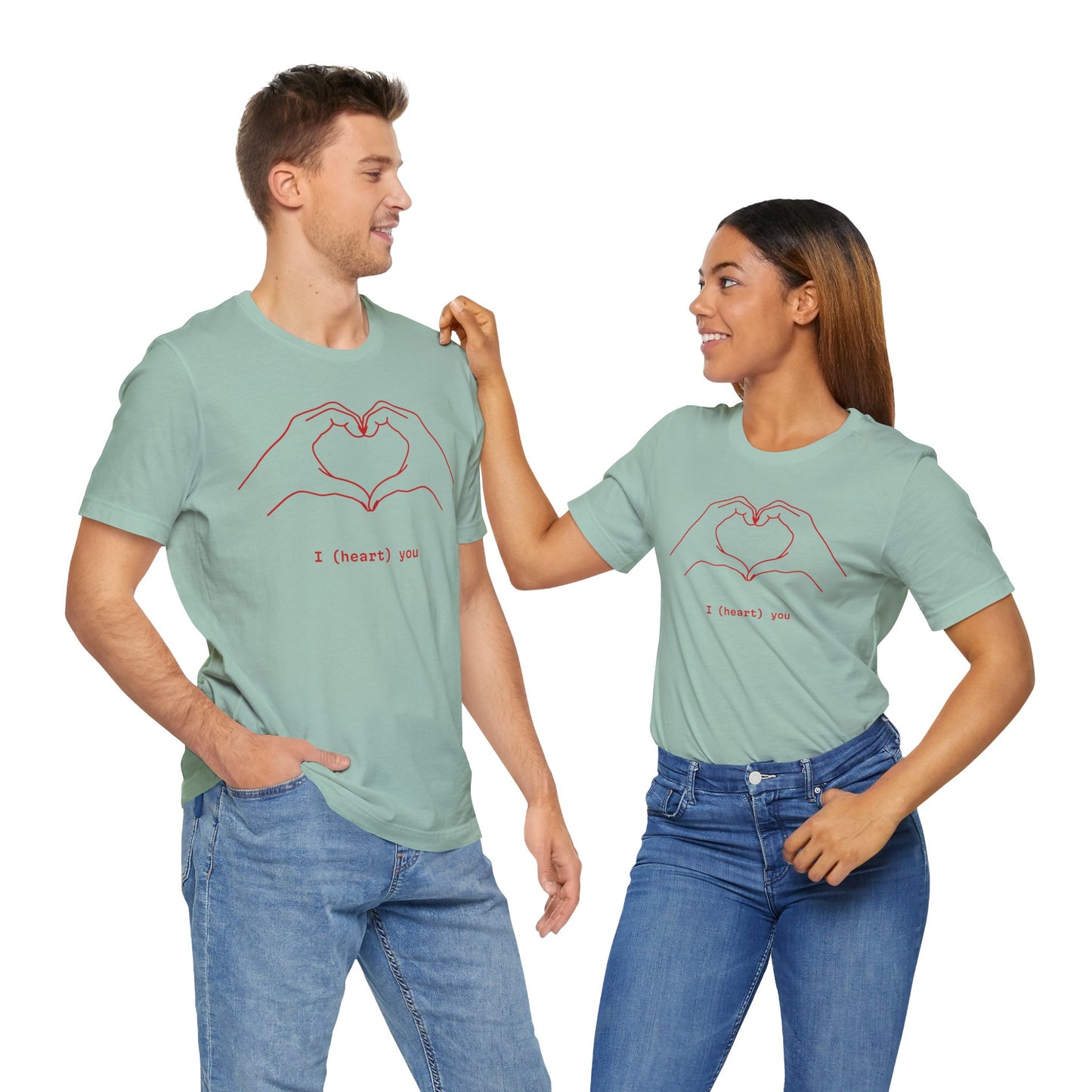 I (Heart) You Unisex Jersey Tee - Perfect Love Gift for Any Occasion