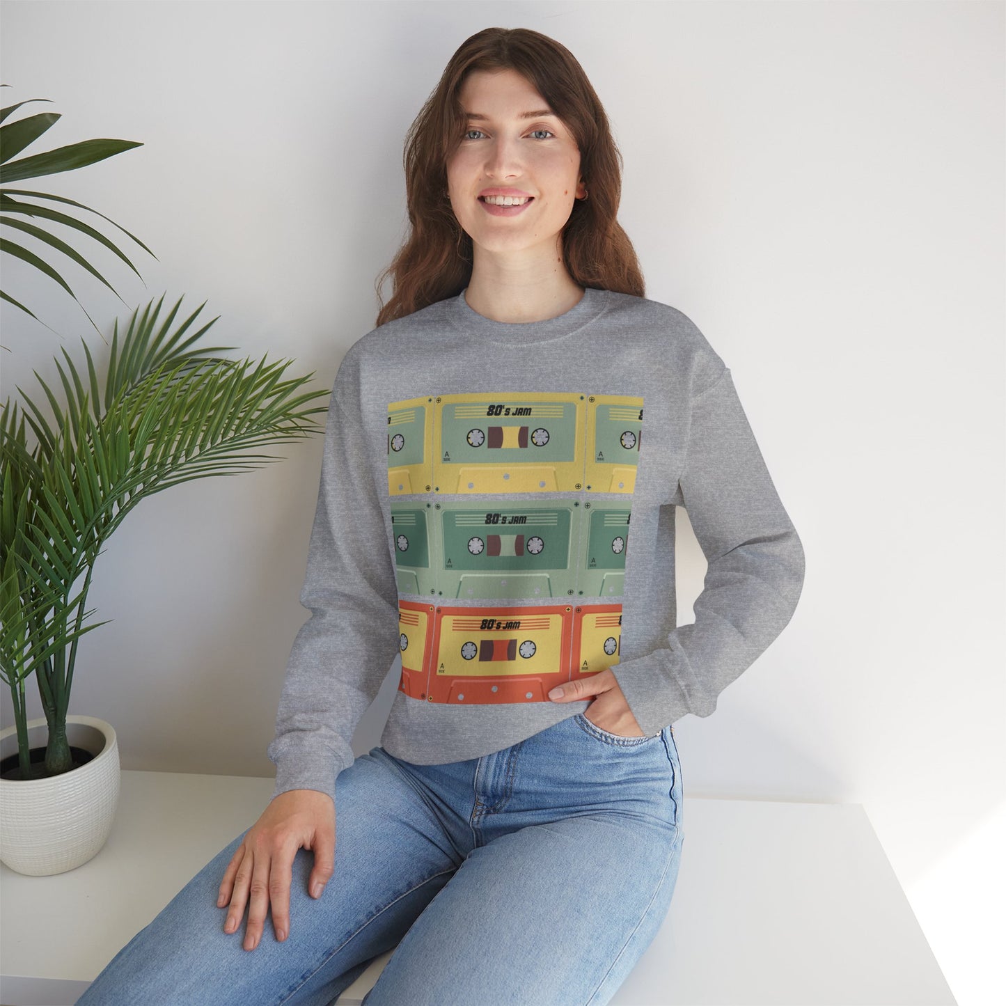 Vintage Cassette Tape Unisex Heavy Blend™ Crewneck Sweatshirt