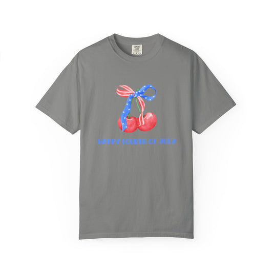 Happy Fourth of July Cherries Unisex Tee