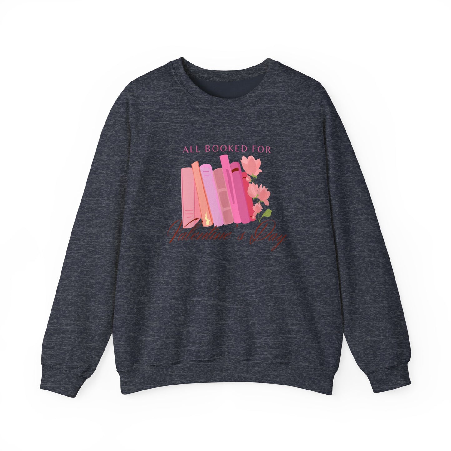 Valentine's Day Book Lover Crewneck Sweatshirt - All Booked