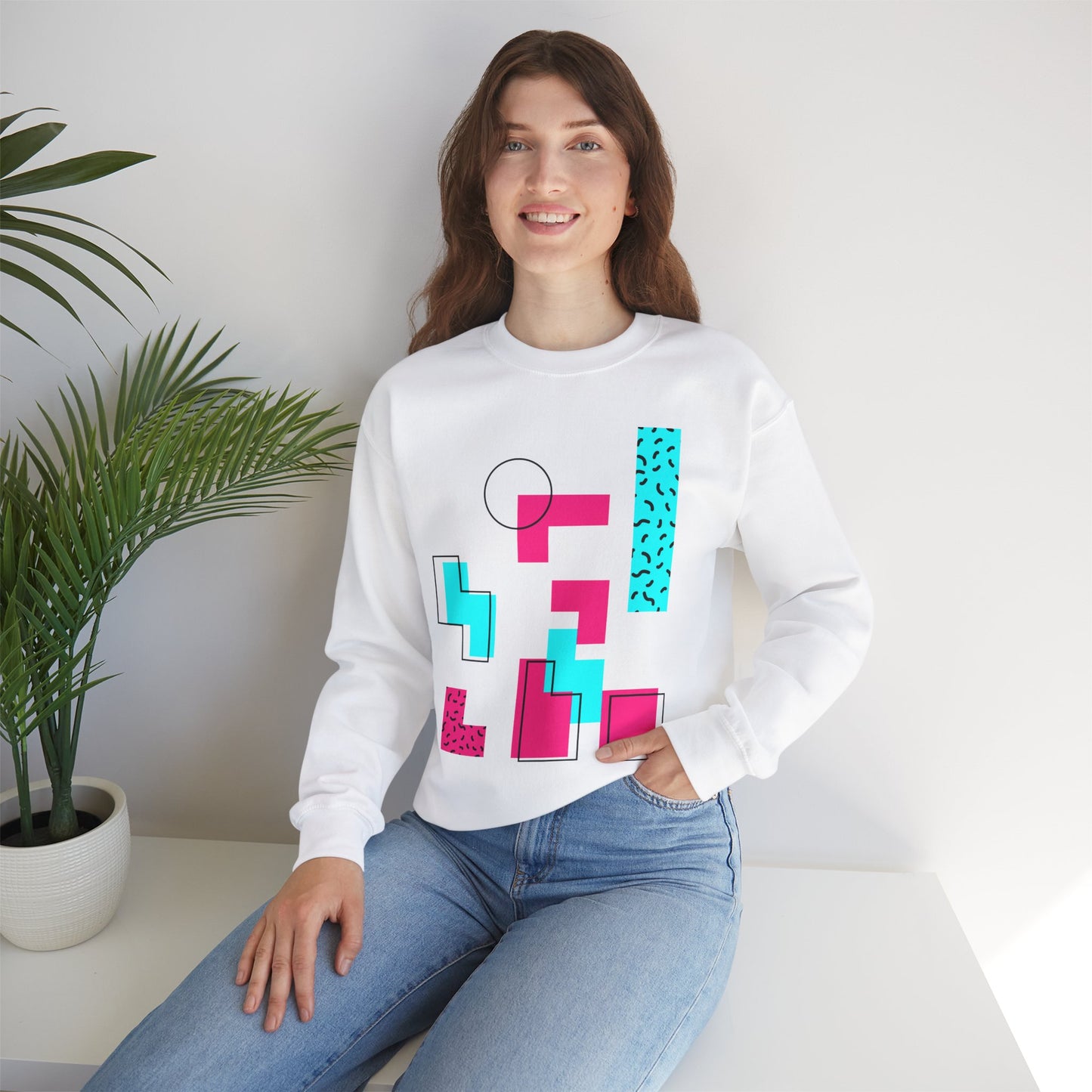 Geometric Pop Art Sweatshirt - Unisex Heavy Blend™