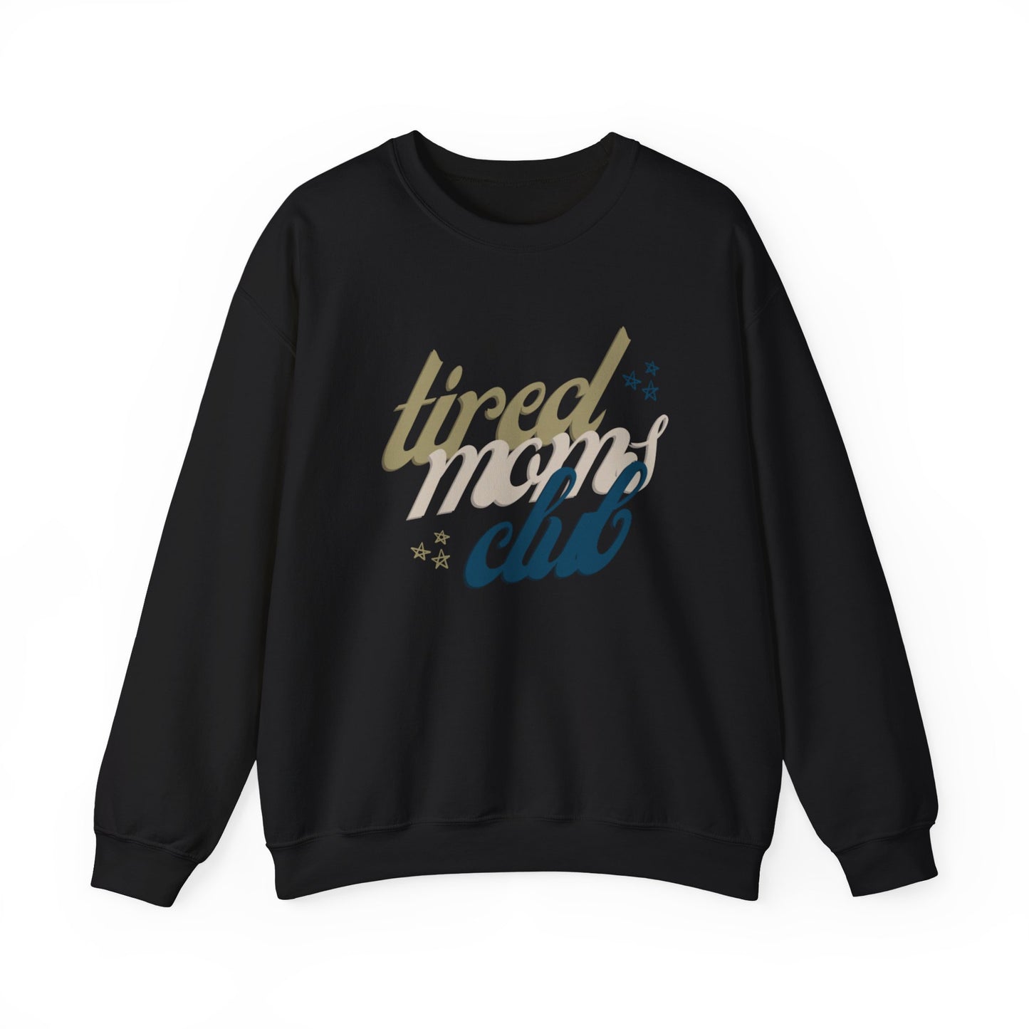 Tired Moms Club Crewneck Sweatshirt | Cozy Unisex Sweater for Relaxation