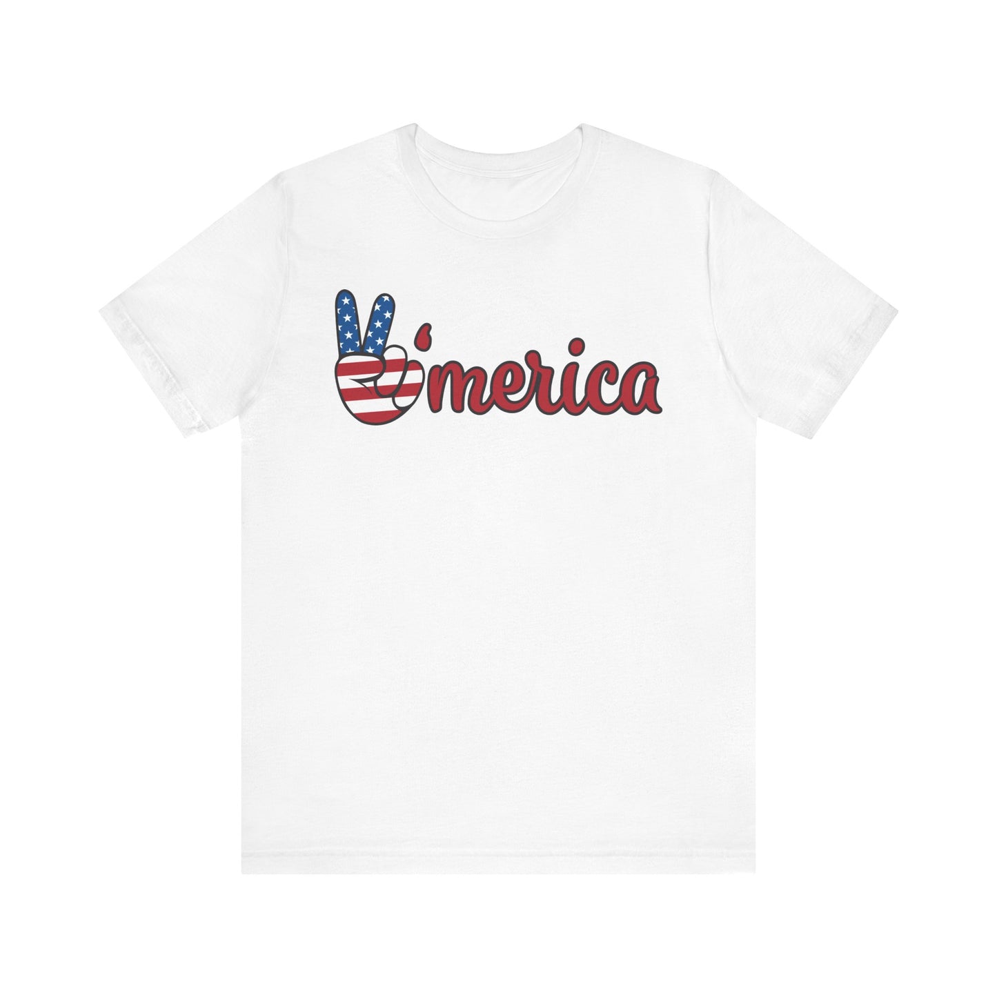 America Peace Unisex Tee - Patriotic Graphic T-Shirt