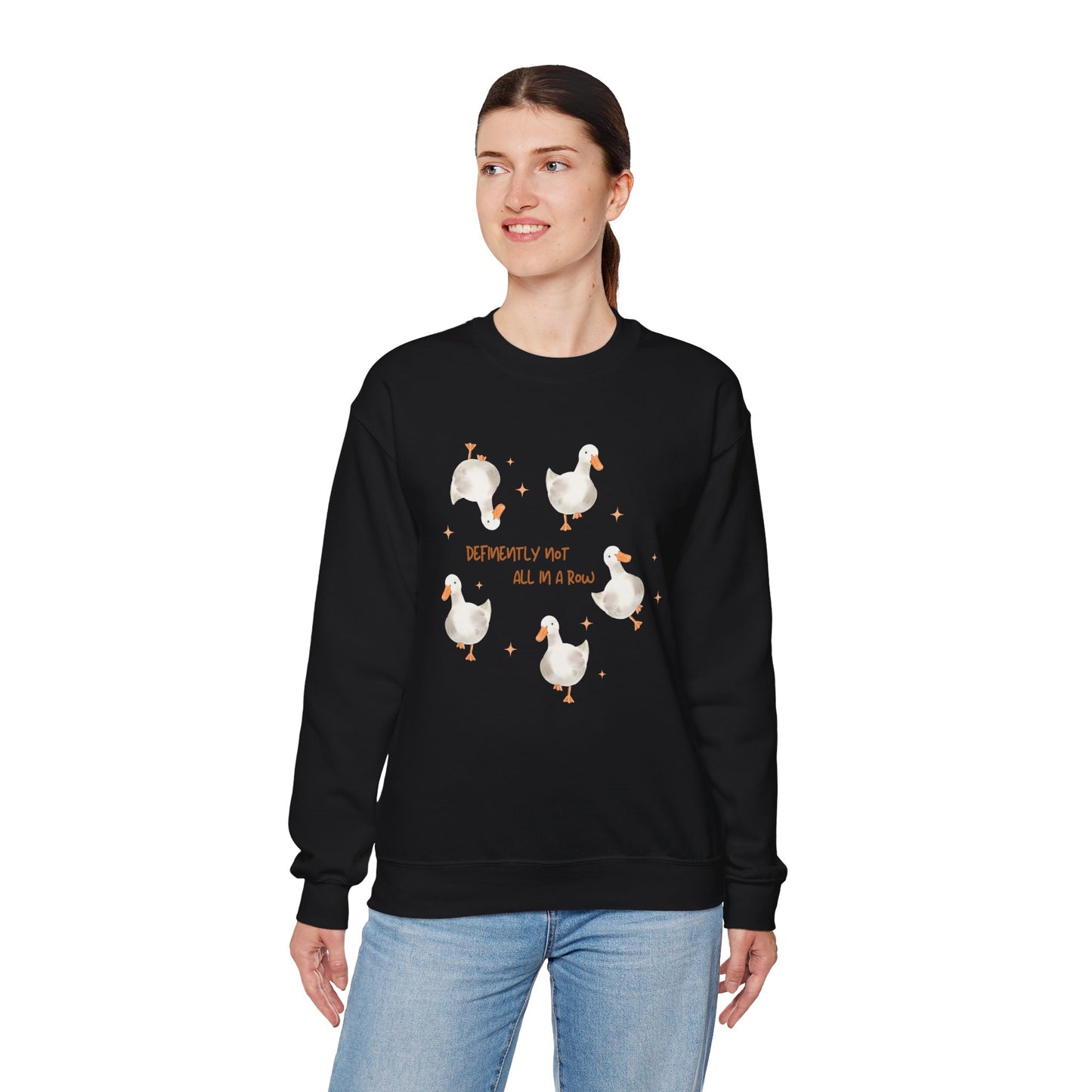 Definitively Not All in A Row Unisex Crewneck Sweatshirt