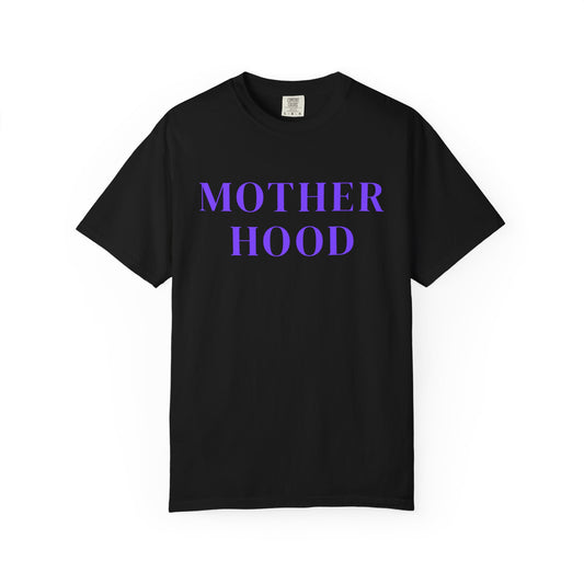 Motherhood Unisex Garment-Dyed T-Shirt, Perfect for Moms, Mother's Day Gift, Casual Wear, Baby Shower, Family Gathering