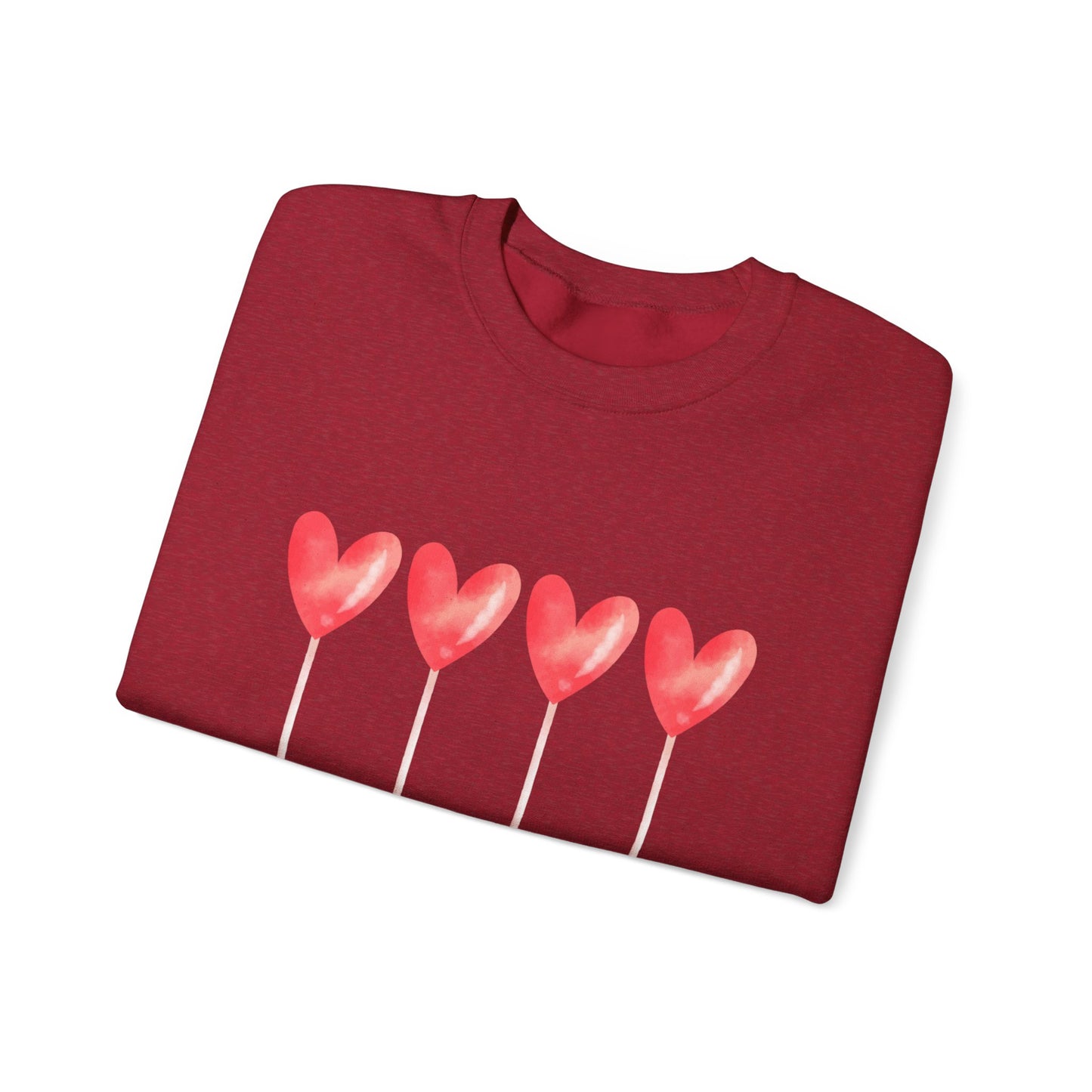 Love Hearts Crewneck Sweatshirt - Unisex Heavy Blend™