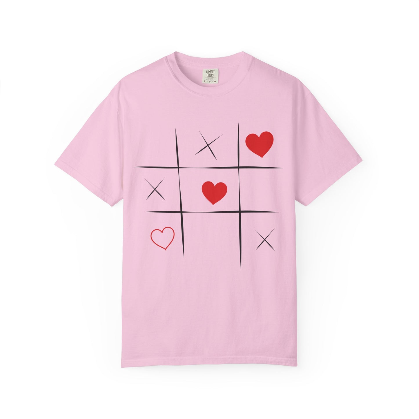 Love Game Tic Tac Toe Hearts T-Shirt