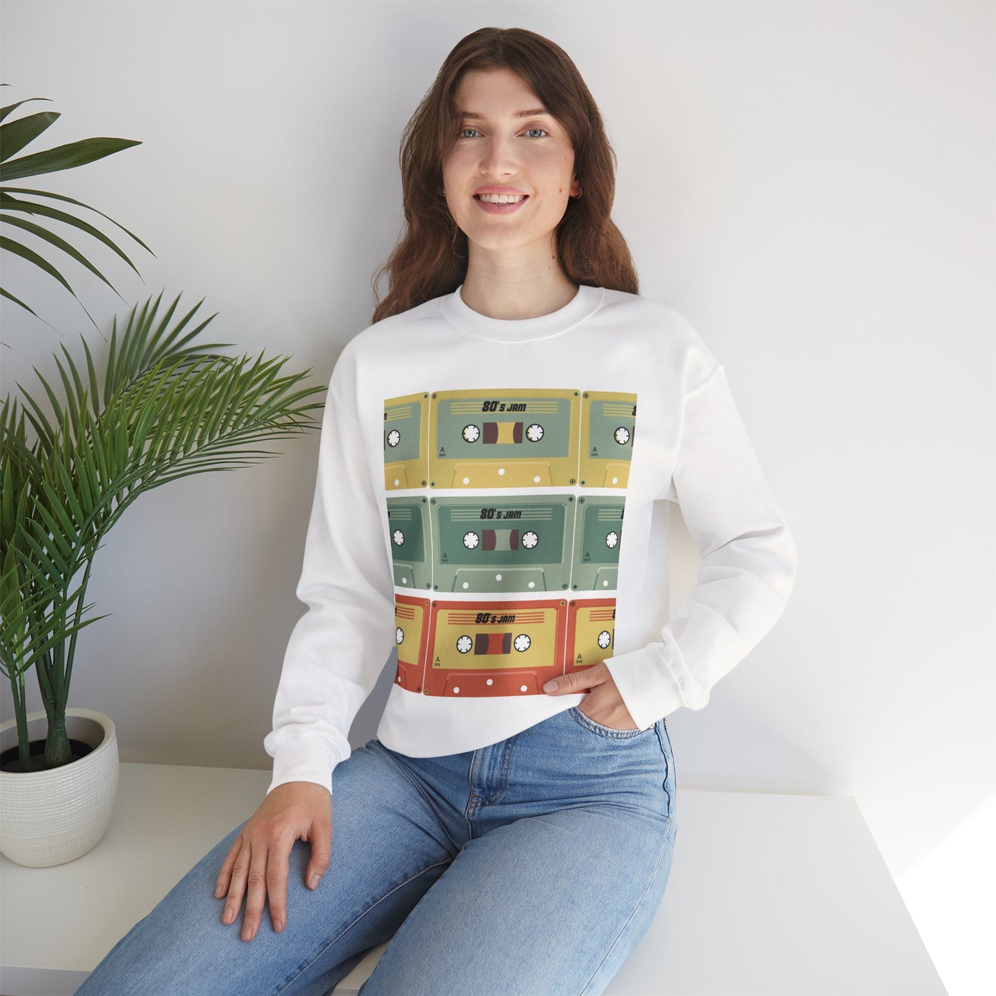 Vintage Cassette Tape Unisex Heavy Blend™ Crewneck Sweatshirt