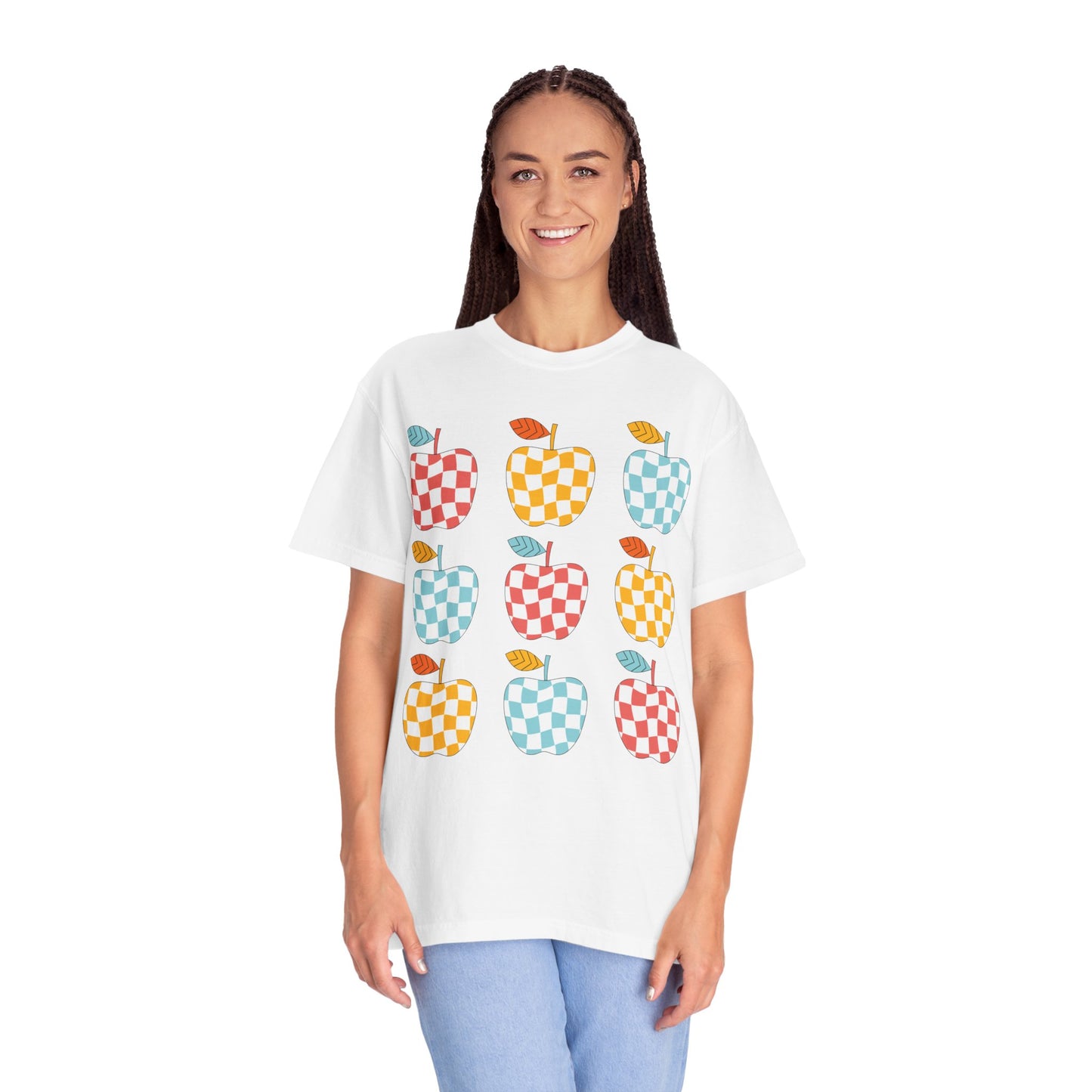 Teacher Funky Colorful Apples T-Shirt
