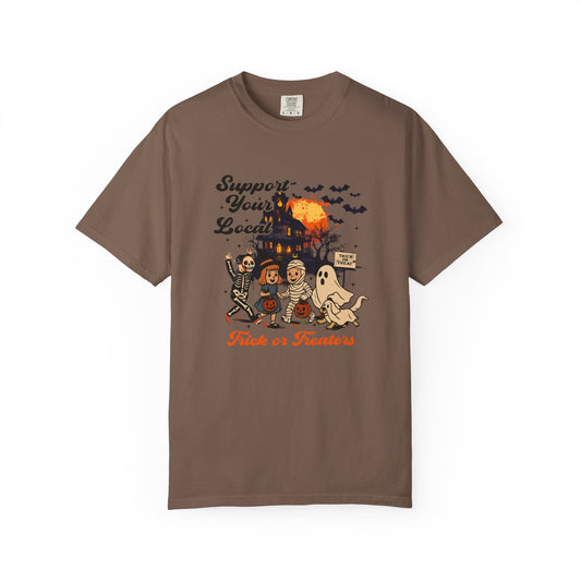 Support Your Local Trick or Treaters T-shirt | Fun Fall Apparel, Halloween Shirt, Unisex Tee, Gift for Halloween Lovers, Cozy Festival Wear