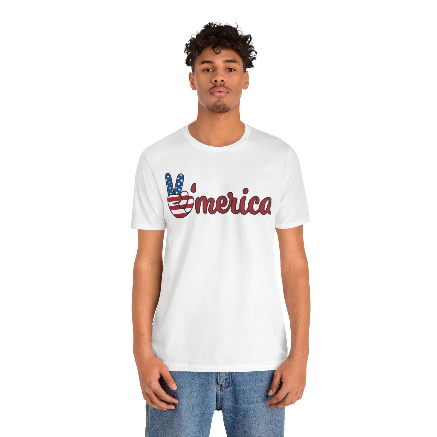 America Peace Unisex Tee - Patriotic Graphic T-Shirt