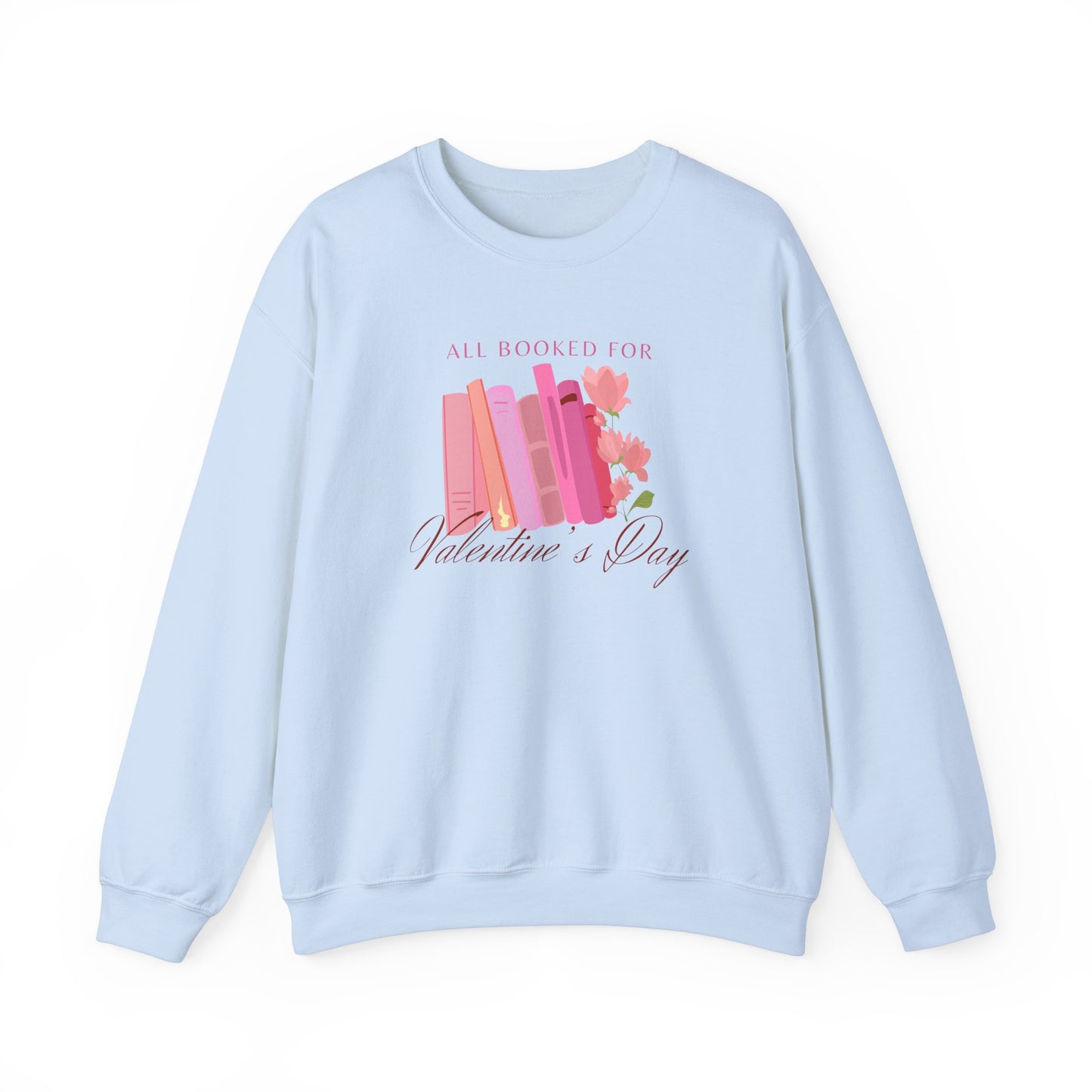 Valentine's Day Book Lover Crewneck Sweatshirt - All Booked