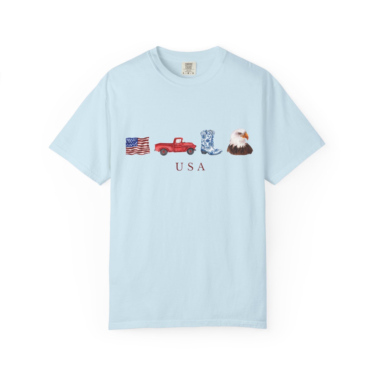 T-Shirt USA Truck Boots Eagle