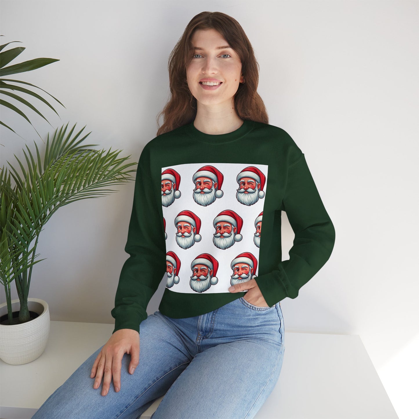 Santa Claus Winking Sweatshirt